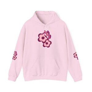 Chic Floral Motivational Hoodie, Cozy Sweatshirt, Gift for Her, Self-Care Apparel, Flower Graphic Hoodie, Everyday Wear