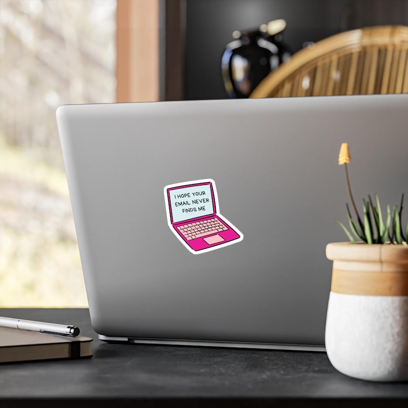 Silly Computer Decals Funny Laptop Kiss-cut Vinyl Decal, Humor Sticker for Laptops, Office ...