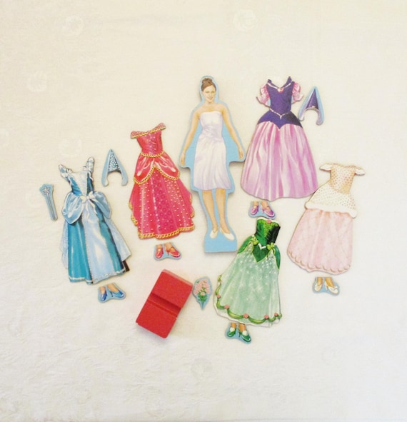 melissa and doug magnetic princess dress up Disney Cinderella Wooden Magnetic Dress-Up