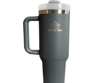 DIAMOND HOTNESS With Handle & Straw 40oz Stainless Steel Vacuum  Insulated Stainless Steel travel  Mug