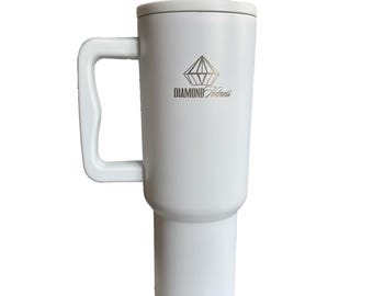 Tumbler Cup With Handle & Straw , 40oz Stainless Steel Travel Mug