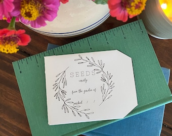 Printable Garden Seed Packet / Seed Envelope / Downloadable Seed Saver