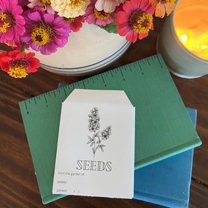 Garden Seed Packet Printable Set of 3 Seed Packets for Gardening Seed Saver for Gardeners Seed envelope template Cottagecore Vintage design