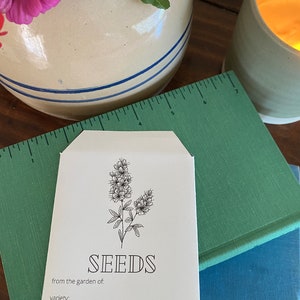 Garden Seed Packet Printable Seed Packets for Gardening Seed Saver for Gardeners Seed envelope template Cottagecore Vintage design packet