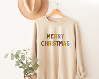 Merry Christmas Sweatshirt: Unisex Holiday Sweater
