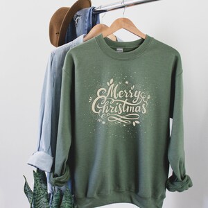 Merry Christmas Sweatshirt / womens sweater/ christmas sweatshirt / christmas sweater / holiday sweatshirt