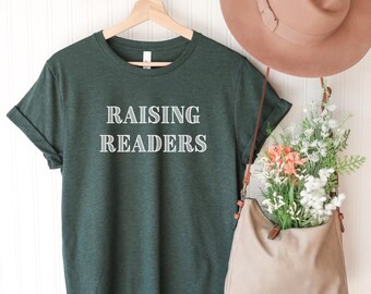Raising Readers Tee - Homeschool Mom T-Shirt