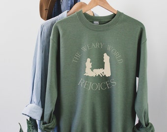 Nativity Christmas Sweatshirt: Merry Christmas Sweater