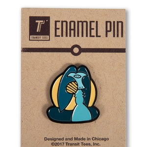 Untitled Picasso Enamel Pin - Chicago Enamel Pin, Chicago Sculptures, Art Enamel Pin, Picasso Enamel Pin - Designed in our Chicago Studio