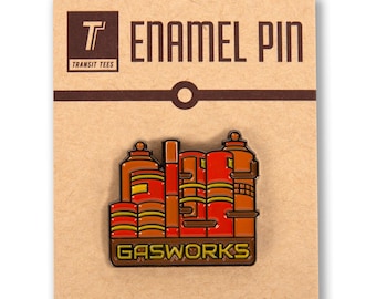 Seattle Gas Works Enamel Pin - Gasworks Park Enamel Pin, Seattle Enamel Pin, Seattle Gas Works Souvenir, - Designed in our Creative Studio