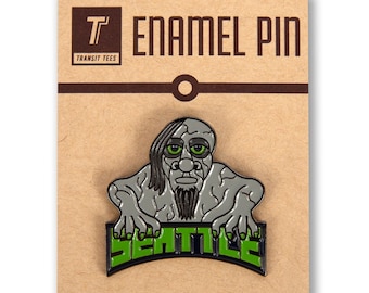 Seattle Troll Enamel Pin - Troll Enamel Pin, Seattle Enamel Pin, Seattle Fremont Troll, Fremont Troll Pin, - Designed in our Creative Studio