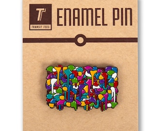 Seattle Gum Wall Enamel Pin - Gum Wall Enamel Pin, Seattle Enamel Pin, Seattle Gum Wall Souvenir,  - Designed in our Creative Studio