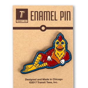 Cali Chicken Enamel Pin - San Diego Enamel Pin, Chicken Pin, California Enamel Pin, San Diego Chicken - Designed & Produced by Transit Tees