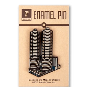 Corncob Tower Enamel Pin - Chicago Gift, Chicago Enamel Pin, Chicago Architecture, Architecture Pin, Chicago Building - Designed in Chicago