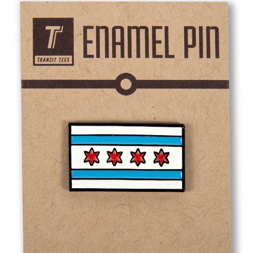 Chicago Hard Enamel Pin Etsy