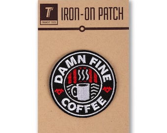 Damn Fine Coffee Patch - Seattle Patch, Coffee Patch, Seattle Coffee Patch, Twin Peaks Patch, Coffee Gift - Designed in our Creative Studio