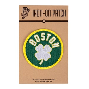 Boston Clover Patch - Boston Patch, Clover Patch, Boston Gift, Boston Iron On, Boston Four Leaf Clover,-Designed in our Creative Studio