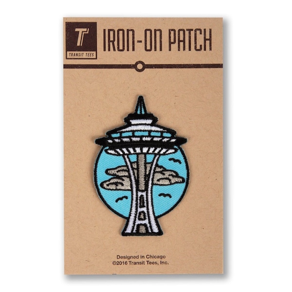 Space Needle Patch - Seattle Patch, Seattle Space Needle Patch, Seattle Gift, Space Needle Gift - Designed in our Creative Studio