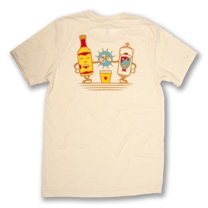 Chicago Handshake Mascot Tee - Unisex - Chicago gift, Beer Tee, Old Style Tee, Malört T-Shirt - Designed & Hand Screen Printed in Chicago