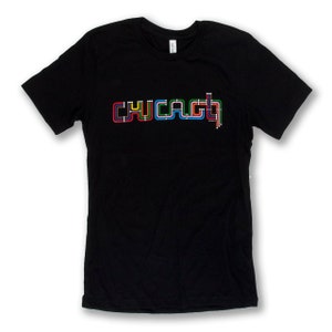 Chicago Transit Type Tee - Unisex - 100% Cotton - CTA - Inspired by Chicago&#39;s El Train System - Designed & Hand Screen Printed in Chicago