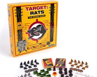 Target: Rats | The Board Game - Chicago Game, Rat Board Game, Rat Gift, Target Rat Sign, Chicago Gift - Designed in Chicago