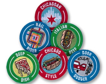CHICAGO Iron On Printed Patch Illinois City