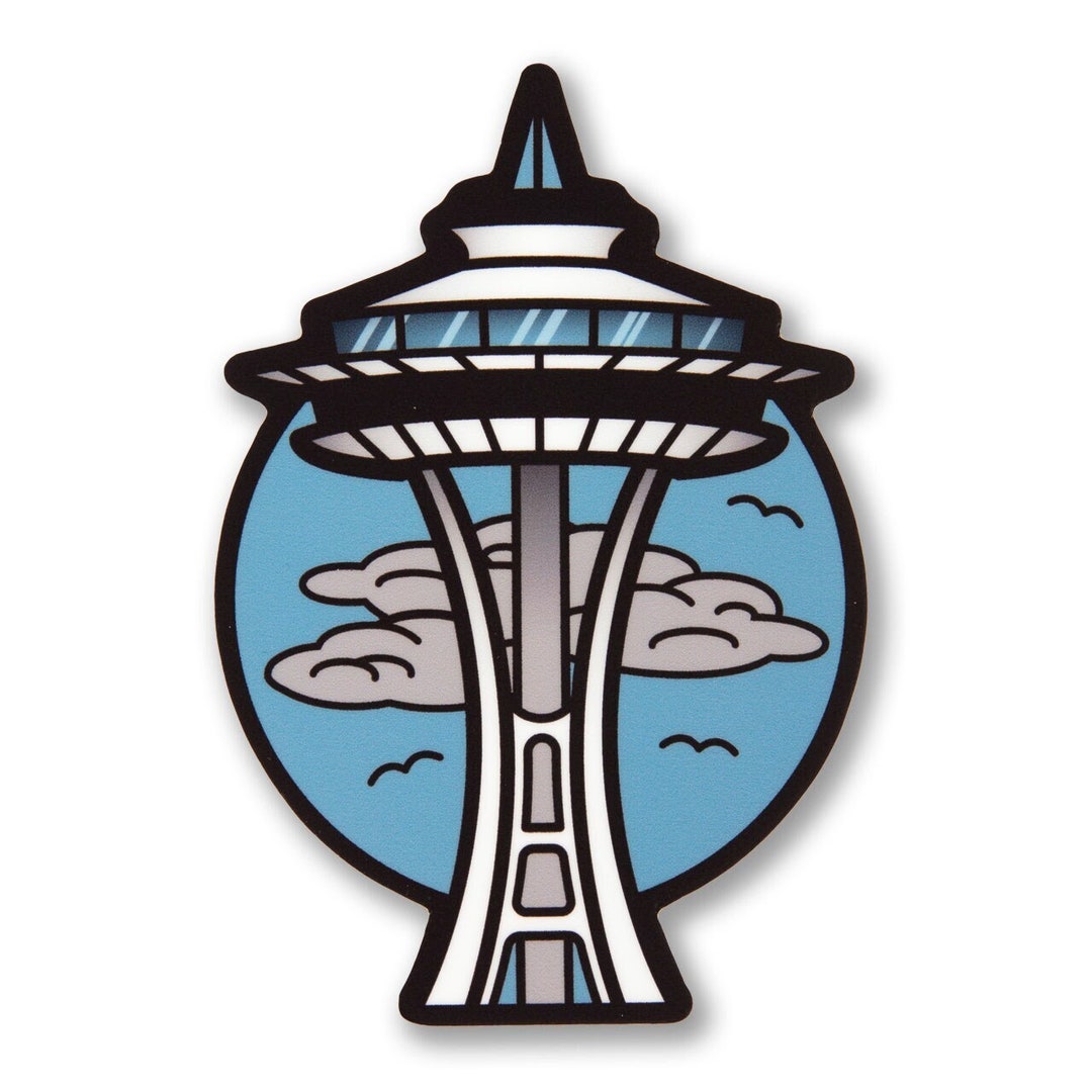 Space Needle Sticker Seattle Space Needle Sticker, Seattle Sticker