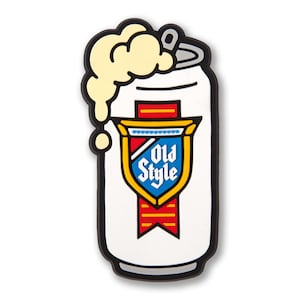 Old Style Can PVC Magnet - Old Style Magnet, Midwest Beer Gift, Old Style Gift, Beer Lover Gift, Midwest Magnet, -Designed in Chicago Studio