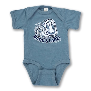 Bark & Lake - Infant Bodysuit - Chicago Train, CTA Gift, Chicago Infant, Chicago Baby Gift, - Designed and Hand Screen Printed in Chicago