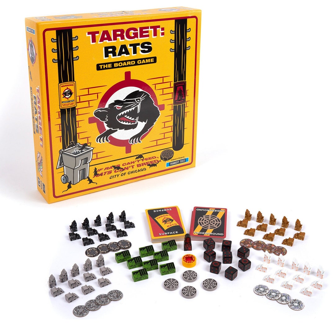 Target Rats the Board Game Chicago Game, Rat Board Game, Rat Gift