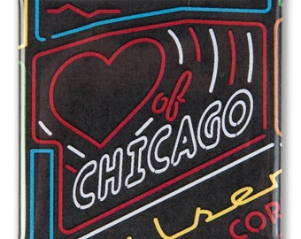 Heart of Chicago Neighborhood Magnet - Chicago Gift, Chicago Magnet, Chicago Housewarming, - Designed & Produced in our Chicago Studio