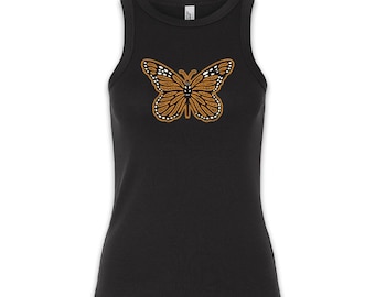 Monarch Butterfly Tank - Women's - Monarch Butterfly Tee, Illinois state insect, Butterfly Shirt - Designed & hand Screen Printed in Chicago
