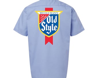 Old Style Logo Work Shirt - Unisex - Vintage Beer, Old Style, Vintage Old Style, Old Style Merch -Designed & Hand Screen Printed in Chicago