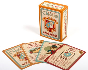 Chicago Handshake Mascot Tee - Unisex - Chicago gift, Beer Tee, Old Style Tee, Malört T-Shirt - Designed & Hand Screen Printed in Chicago