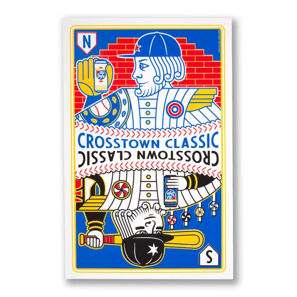 Crosstown Classic Printed Poster  - 11" x 17" Poster - Old Style Poster, Chicago Sports, Chicago Home decor, - Designed & Printed in Chicago