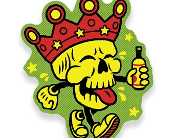Lil' Mortal Sticker - Chicago Sticker, Malört Inspired Sticker, Chicago Handshake, Malört Inspired Gift, - Designed in Chicago