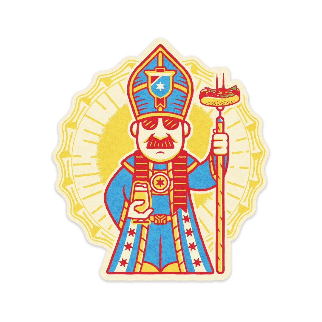 Pope Ld18 Sticker Chicago Style Pope Sticker - Pope Sticker, Chicago Pope, New Pope Merch ...