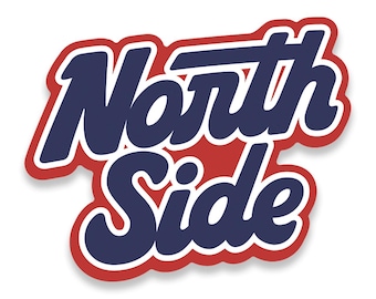 North Side Sticker - Chicago Sticker, Chicago Sports Sticker, Chicago Baseball Sticker, Wrigleyville Sticker, -Designed in Chicago