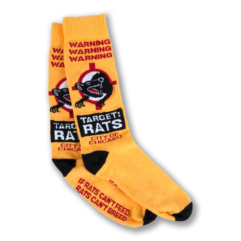 Chicago Target Rats Sign Target Rat Dress Socks - Rat Socks, Chicago Alleyway, Chicago Socks ...