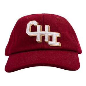 Chicago Collegiate Felt Baseball Hat - Chicago Hat, Chicago Baseball Hat, Chicago Gift - Designed & Produced in our Wicker Park Studio