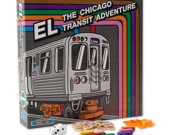 El: The Chicago Transit Adventure - CTA Board Game, Chicago Game, Chicago Gift, Train Gift, Train Game, CTA Train Gift, -Designed in Chicago