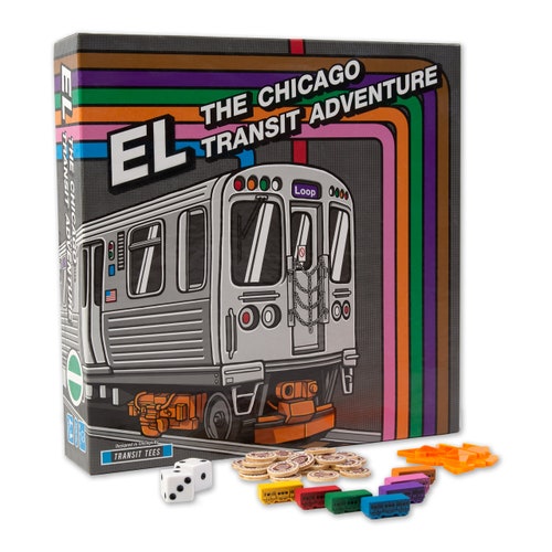 El the Chicago Transit Adventure CTA Themed Board Game Etsy