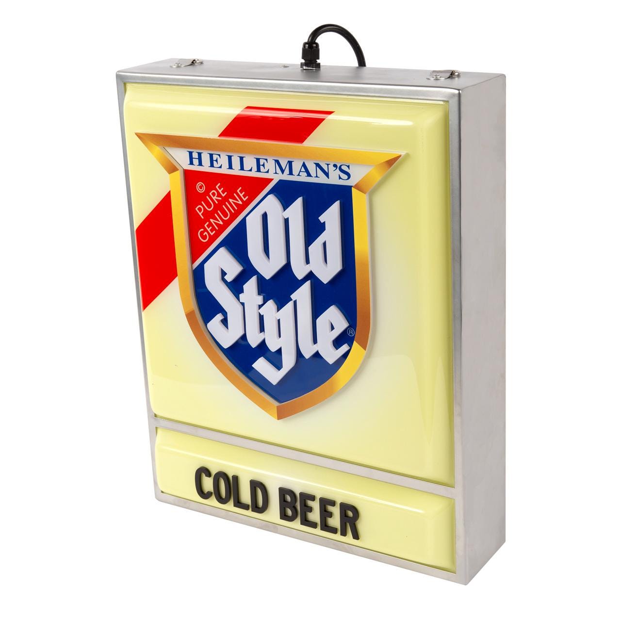 Old Style Sign Replica Lightbox  - Old Style Sign, Bar Sign, Chicago Bar LED Sign, Bartender Gift,- Designed in our Chicago Studio