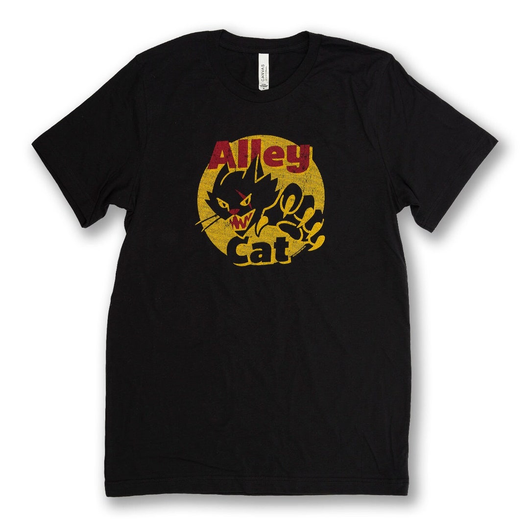 Alley Cat Tee Unisex Black Cat Fireworks Tshirt, Cat Tshirt, Chicago