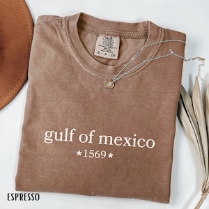 Chemise Comfort Colors® Golfe du Mexique, chemise Gulf Coast Texas Alabama Mississippi Florida Beach, chemise patriotique américaine Golfe du Mexique T7