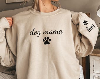Dog Mama Sweatshirts - Custom Dog Mom Shirt - Dog Mom Shirts - Womens Sweatshirts - Dog Mom Tshirt - Dog Mom Gift - Dog Mom Tee