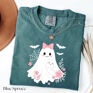 Halloween Ghost Comfort Colors Shirt, Cute Ghost Shirt, Womens Halloween Shirt, Cute Fall Shirt, Spooky Season Shirt, Gift For Halloween