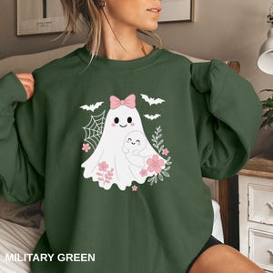 Halloween Ghost Sweatshirt, Cute Ghost Shirt, Womens Halloween Sweatshirt, Cute Fall Shirt, Spooky Season Sweatshirt, Gift For Halloween