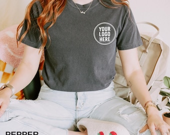 Custom Business Logo T-Shirt, Personalized Brand Design Tee, Comfort Colors Cotton shirt