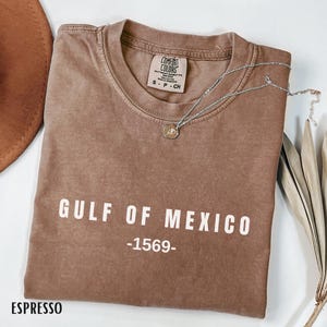 Chemise Comfort Colors® Golfe du Mexique, T-shirt unisexe patriotique, Chemise American Gulf of Mexico, T-shirt American Pride Patriotic, T-shirt Map Lover